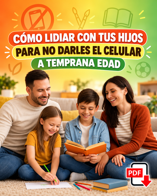 Cómo lidiar con tus hijos para no darles el celular a temprana edad